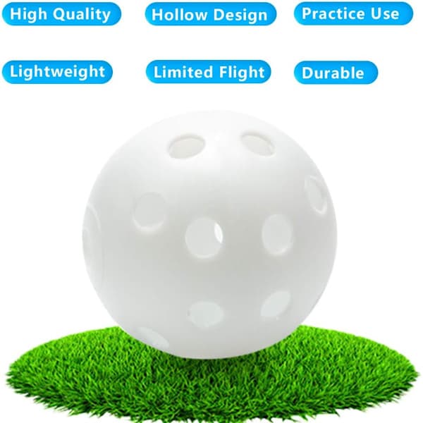 【YD】Golf Træningsbold 42mm Luftstrøm, Plastbolde til Bane