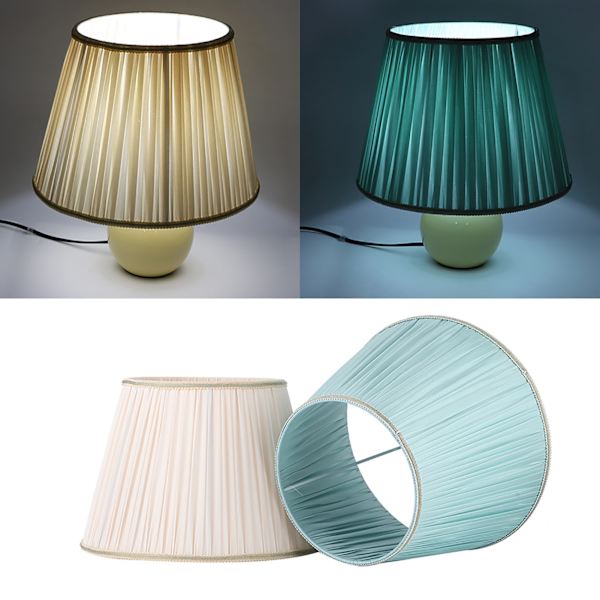 2 stk. E27 Moderne Stof Lampskærme Bordlampe til Stue & Soveværelse Dekoration