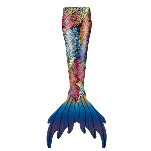 Adult Mermaid Tail, NO Monofin - Sæt til voksne og teenagere med undertøj E501 Adult XL