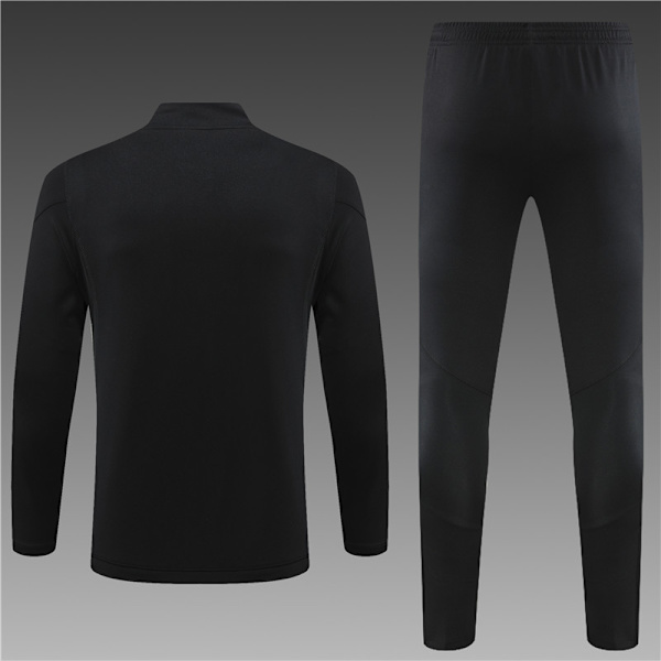 Ny sesong lang fotballtreningsdrakt langarmet drakt egnet for voksne, barn, menn og kvinner black 16#