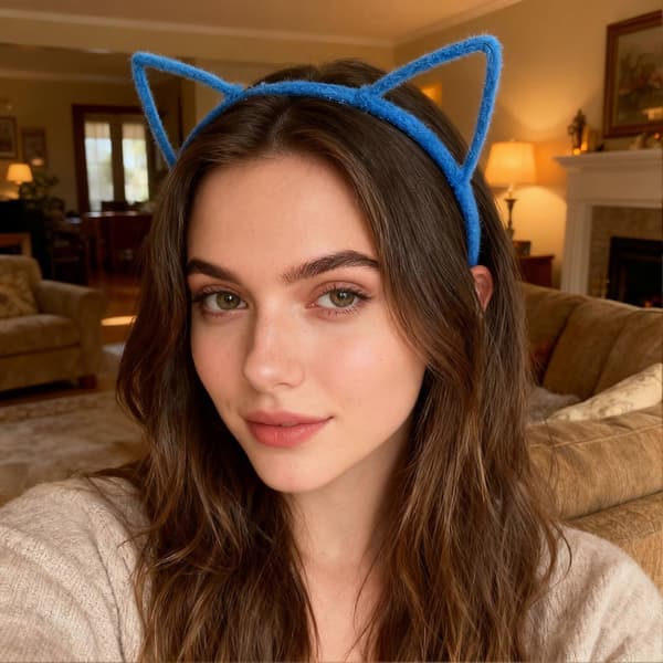 Leopardprint Katteøre-hårbånd - Dyrestil til Halloween og Cosplay Red ordinary