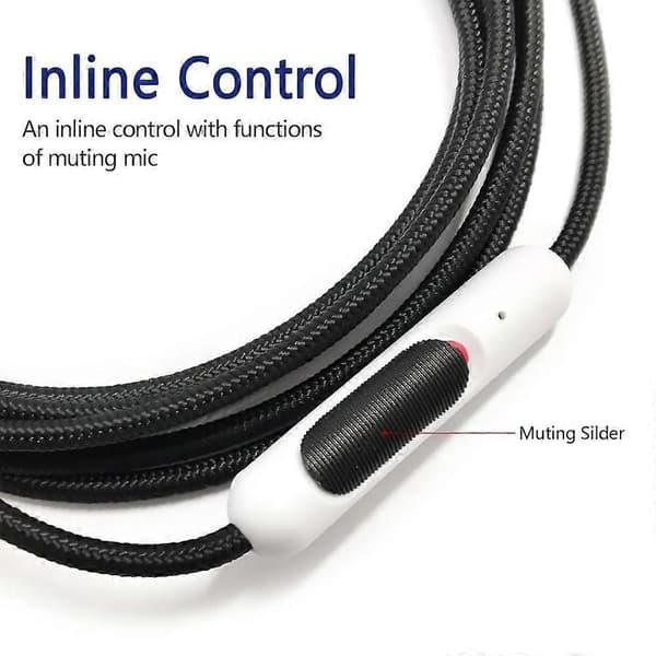 (Ny) För Alienware AW920H Gaming Headset Kabel Ljud Mikrofonkabel 1,8m White
