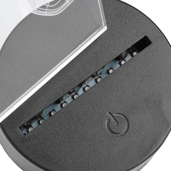 Mini Globusformet LED Nattelys - 7 Farger Visuell Optisk Lampe for Hjemmedekorasjon og Gave