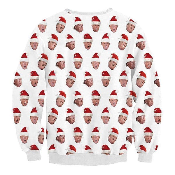 Mænds/kvinders grimmeste julesweater 3D unik sjov grafisk pullover-skjorte SWYS012 M