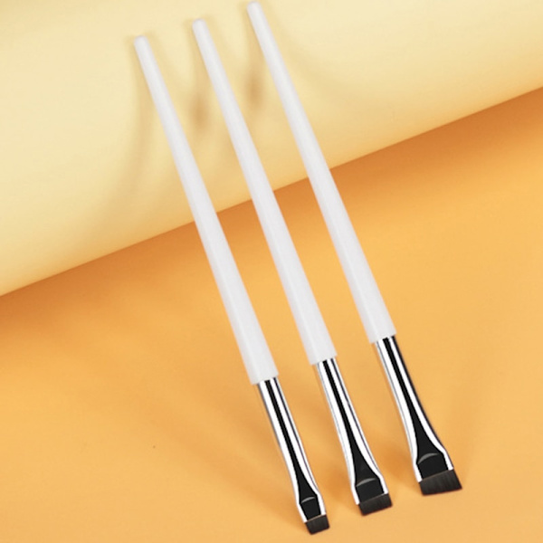 Tunn ögonbryn eyeliner borste portabelt skönhetssminkverktyg 1pcs L flat head