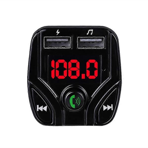 (Ny) C4 Bluetooth MP3 Håndfri Bilenhet LCD FM-sender Dobbel USB-lader Not Specified