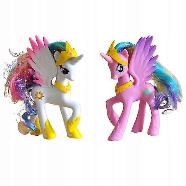 Velegnet til My Little Pony Sæt Luna Celestia multicolor