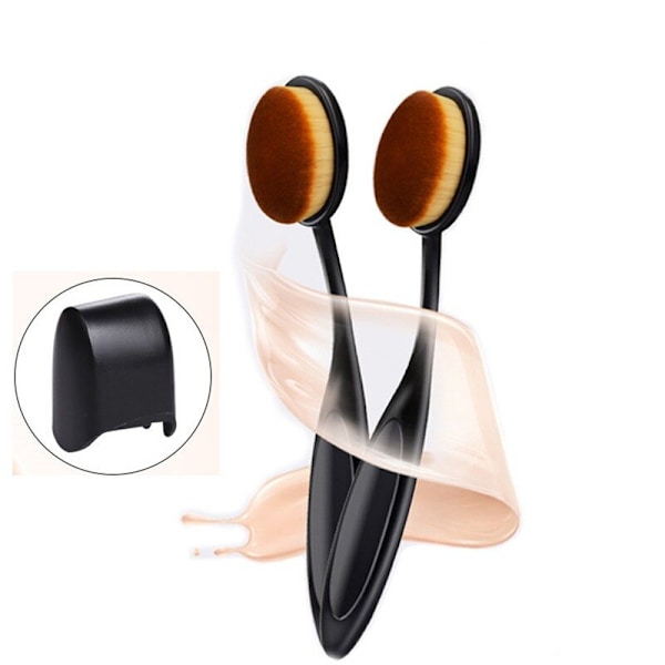 Tandborsteformad makeupborste Multifunktionsborste 2PCS