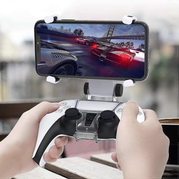 PS5-kontrollerholder for telefon, PS5-telefonfeste