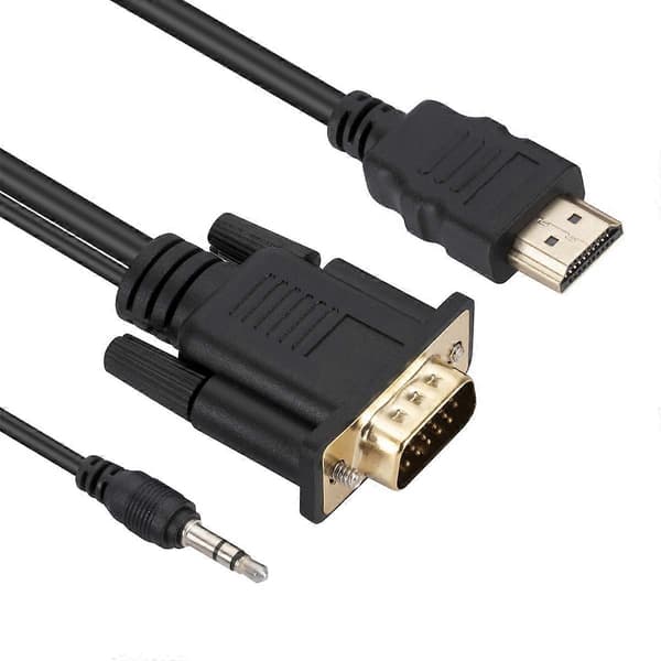 (Ny) HDMI till VGA-adapterkabel med ljud, längd 1,8 m Not Specified