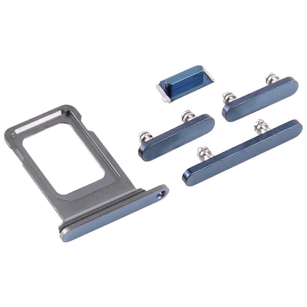 (Ny) SIM-kortfack + sidoknappar för iPhone 12 Pro Blue