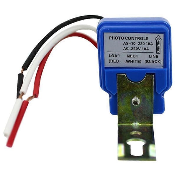 (Ny) AS-10 220V 10A Vanntett Automatisk På/Av Gatelys Sensor Kontrollbryter Not Specified
