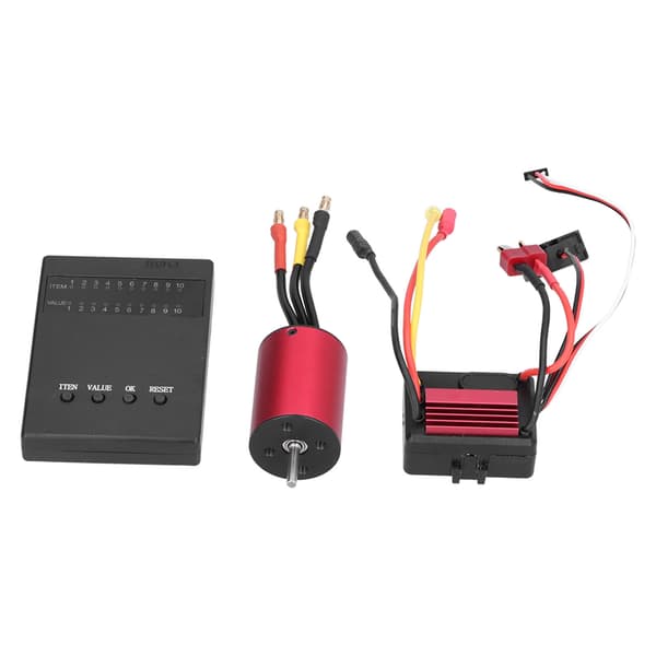 【YD】2838 4500KV 4P Brushless Motor 35A Brushless ESC+Programming Card for 1/14 RC Car