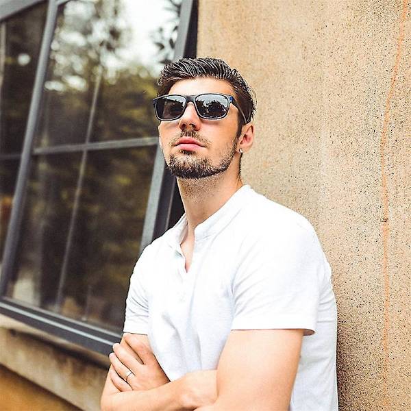 【YD】HD Polarized Lenses Classic Square Polarized Sunglasses Grey