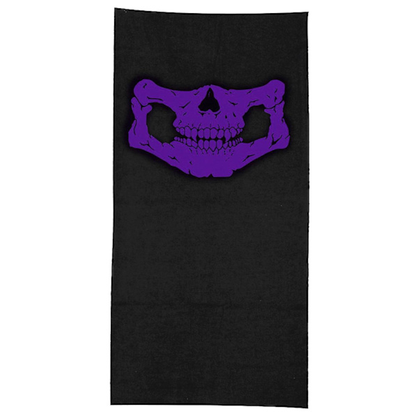 Skelettmask / Halsduk / Halsduk | Halloween - Skelettmask Lila