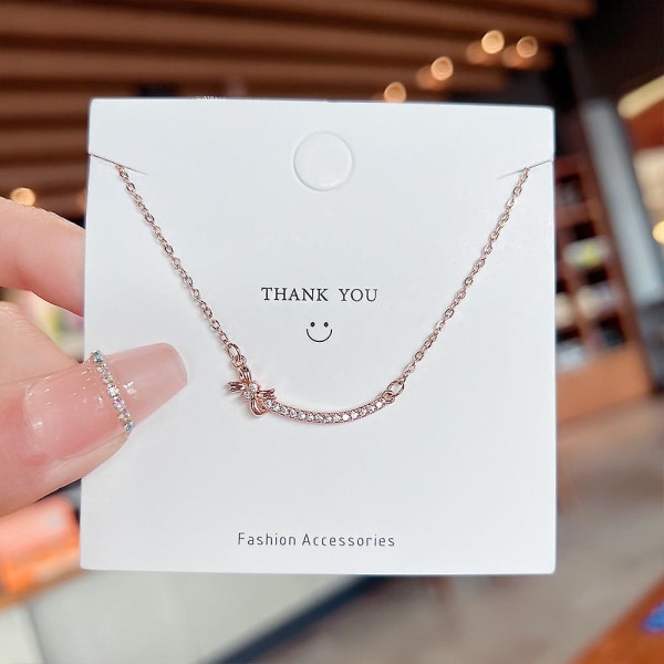 Dam halsband kedja hänge sterling silver diamant hjärtformad