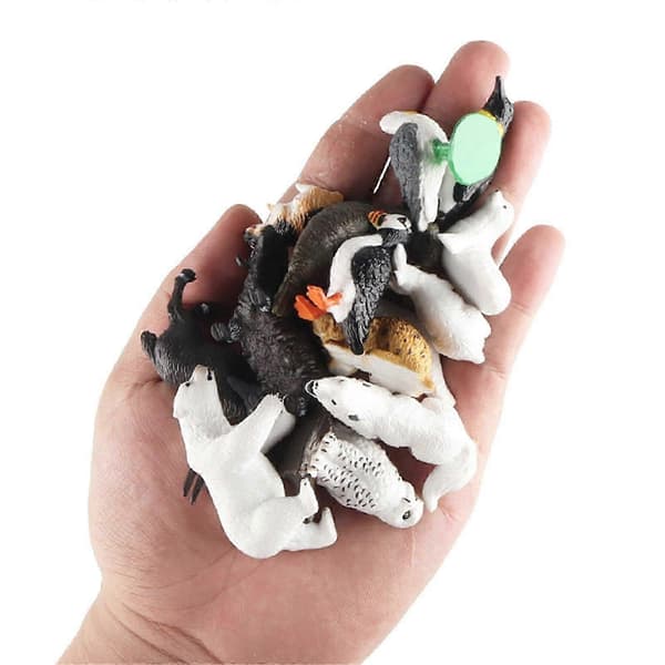 【YD】Miniature Vilde Dyrestatuer - Solide Samlerfigurer til Børns Legetid