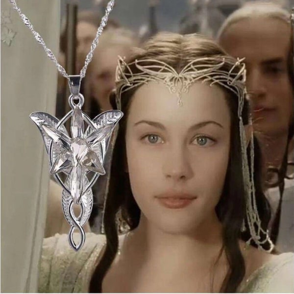Ringenes Herre halskæde - Arwen Evenstar - silver