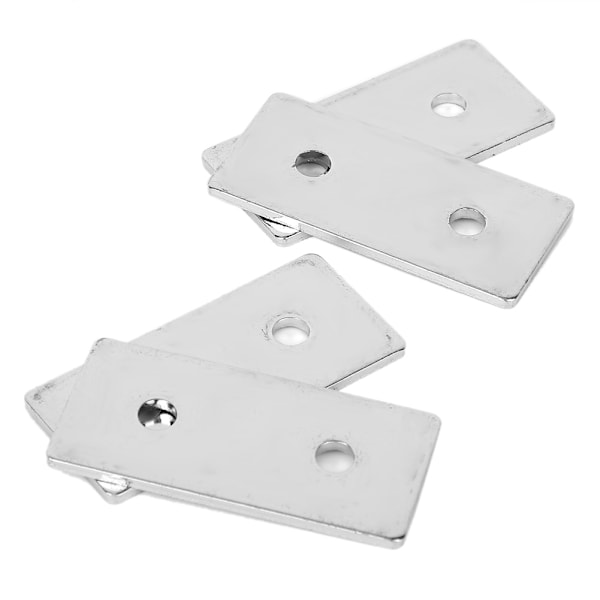 20-pakks Flat Mending Plates i Karbonstål - Reparasjonskoblinger for Aluminiumprofiler 2860