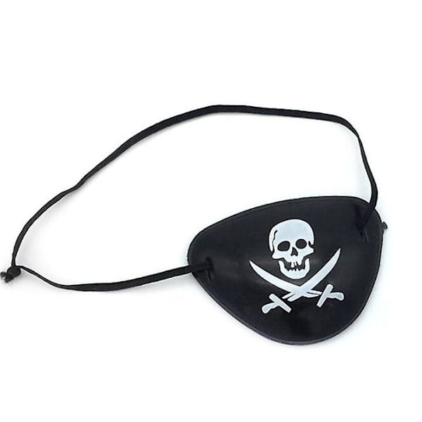 3st Pirate Eye Patches Skalplåster Silk Captain Eye Masks