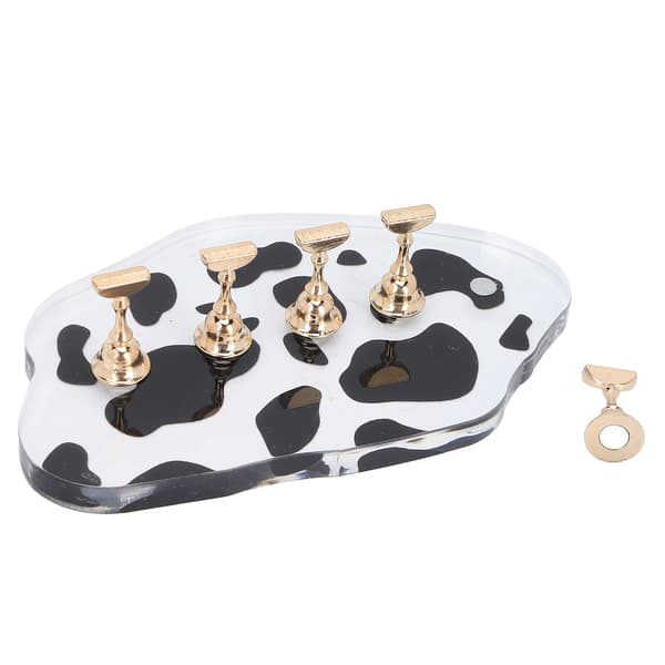 【YD】Nail Art Display Stand Nail Tip Holder Magnetic Bottom Manicure Practice Tip Holder Tool Kit