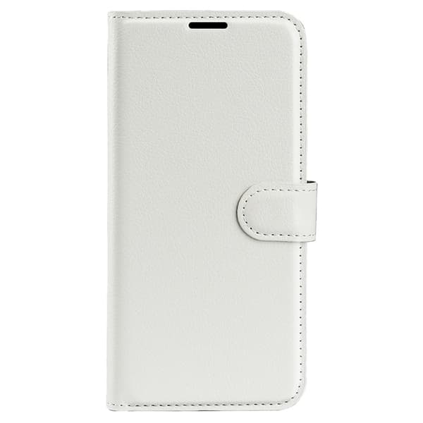 【YD】Google Pixel 8A Litchi Skinnveske Hvit 65