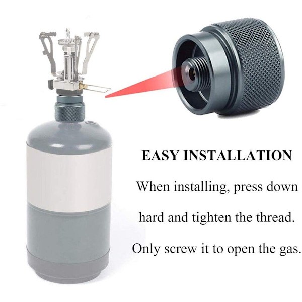 Propan Gas Tank Converter Adapter Udendørs Camping Komfur