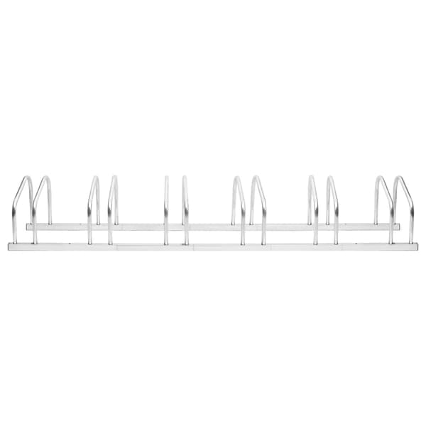 【YD】vidaXL Bicycle Rack for 6 Bikes Galvanized Steel Silver 6500