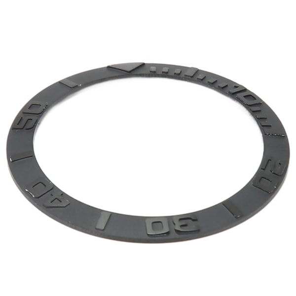 Klocka Bezel Insert 38mm Keramisk Präglad Digital Klocka Bezel Ring Ersättningsdelar för Reparation Kolsvart