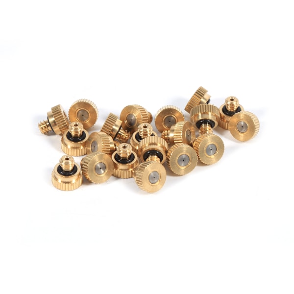 Mässingssprutmunstycken (0,4 mm) för kylsystem - 10/24 UNC - 20-pack för trädgårdsanvändning