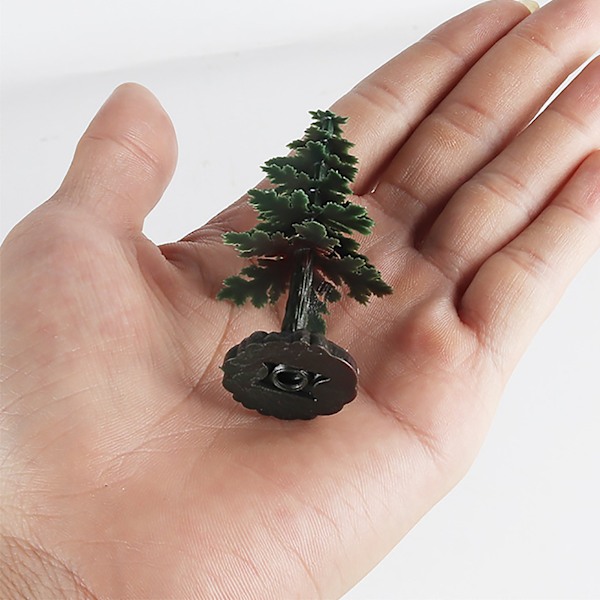 Miniatyr Juletre med Høy Simulering - Kunstig Modell for Bursdagskakedekorasjon & Mikrolandskaps Ornament