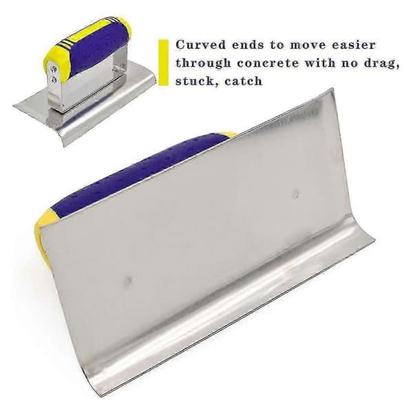 【YD】Stainless Steel Concrete Edging and Grooving Tool Set, Cement Plastering Masonry Hand Tools