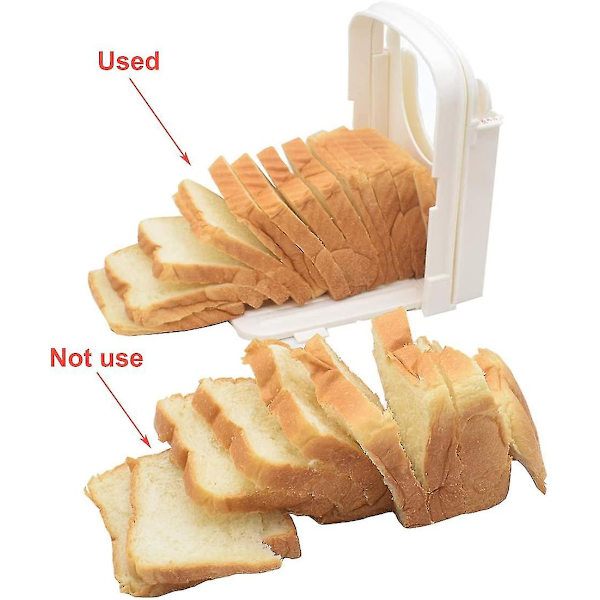 Brødskærer til hjemmebagt brød, foldbar toastskærer med skridsikker måtte