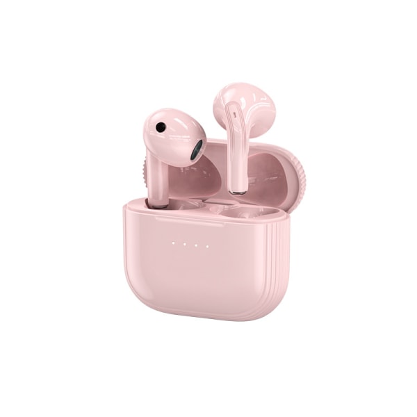Vattentät Bluetooth -hörlur med case pink