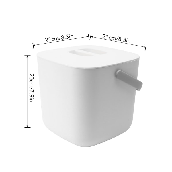 Mini-astianpesukone 18W 8,5V 2A 2000mah kannettava pöytäastianpesukone astioille Hedelmä Vihannes Valkoinen