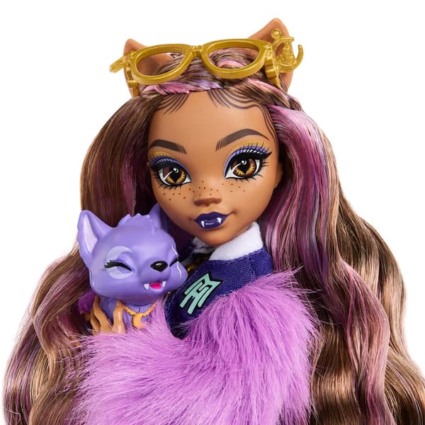 【YD】Monster High Clawdeen Wolf -nukke lemmikin kanssa Multicolor multifärg