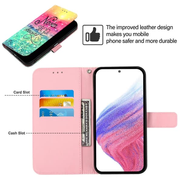 3D-målad horisontell flip-läderfodral för Ulefone Note 14 Chasing Dreams