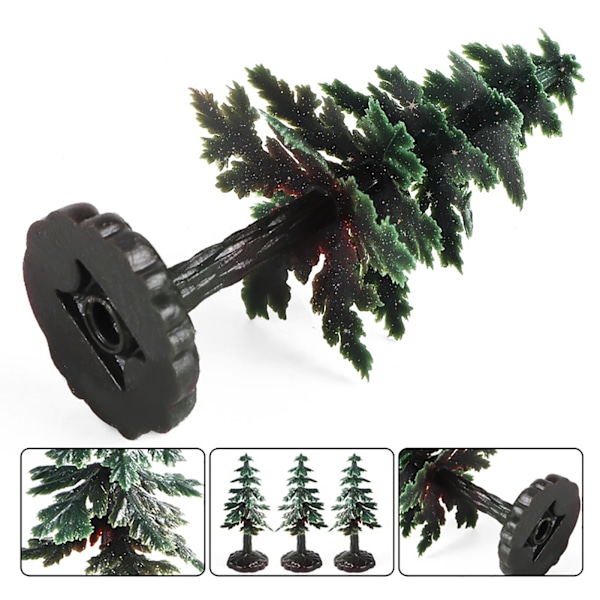Miniatyr Juletre med Høy Simulering - Kunstig Modell for Bursdagskakedekorasjon & Mikrolandskaps Ornament
