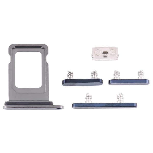 (Ny) SIM-kortfack + sidoknappar för iPhone 12 Pro Blue