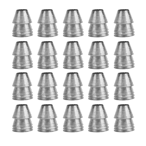 20-delt sett med stålkiler for øks- og hammerhåndtak - 10 mm diameter sikker rund design
