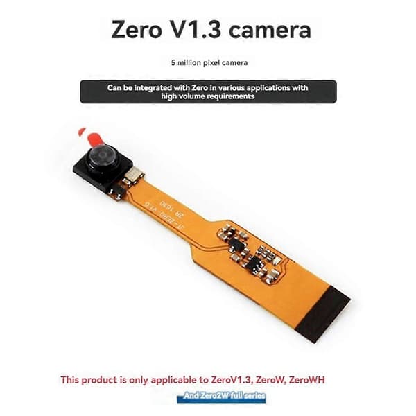 Kameramodul for Raspberry Pi Zero 5MP 1080P OV5647 Minikamera for Raspberry Pi Zero V1.3/Zero W/Zero WH/Zero 2 W
