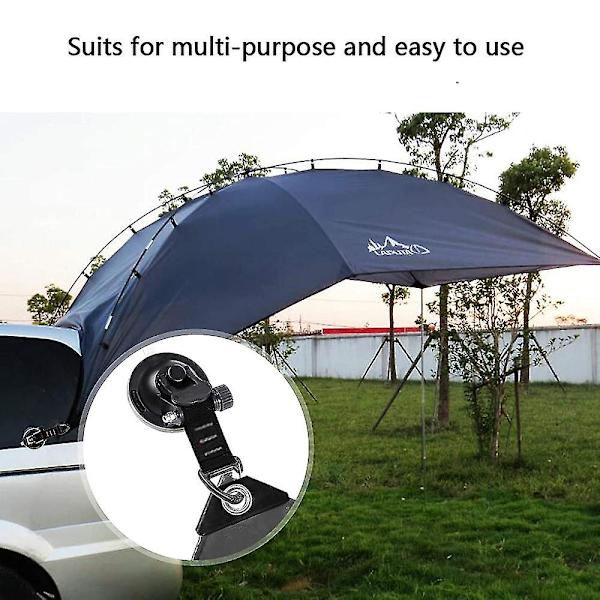 4 st Heavy Duty sugkoppar med krokar Uppgraderad bilcamping