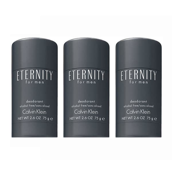 【YD】3-pakkaus Calvin Klein Eternity For Men Deostick 75ml Grey grå