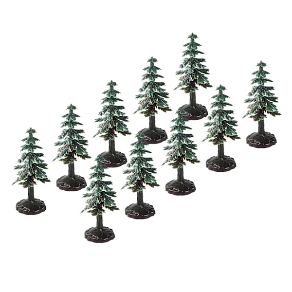 Miniatyr Juletre med Høy Simulering - Kunstig Modell for Bursdagskakedekorasjon & Mikrolandskaps Ornament