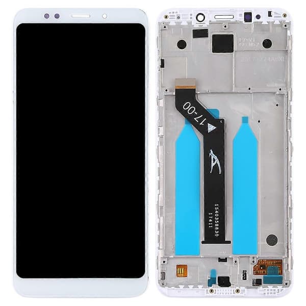 TFT LCD-skærm til Xiaomi Redmi 5 Plus Digitizer komplet samling med ramme White