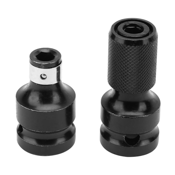 2-pakning Teleskopisk Sokkeladapter: 1/2\" til 1/4\" Hex for Elektriske Skiftenøkler