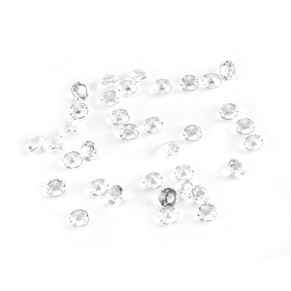 1000 st/påse 6 mm klara akryl-pärlor för vasfyllning, bröllopsdekoration, DIY-prydnader och tillbehör