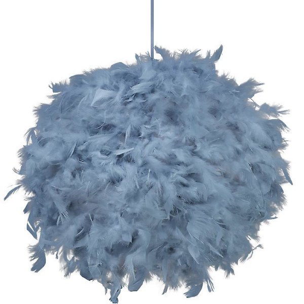 Fjäderljusskärm för takhänge 30cm Lampskärm grey