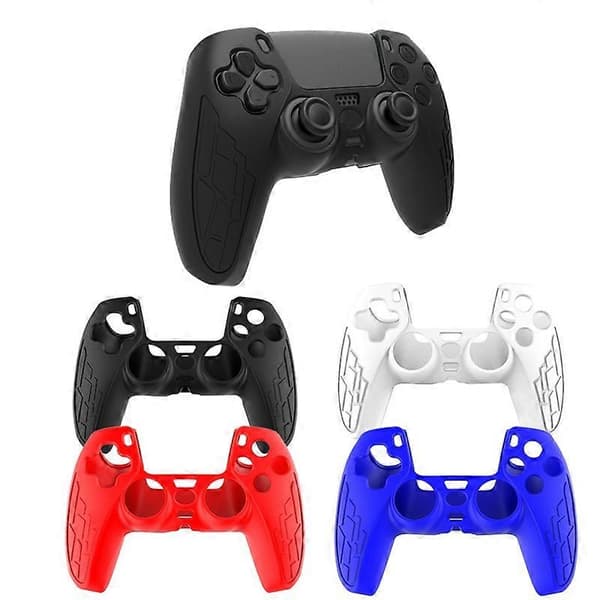 För PS5 Gamepad Silikonfodral Halkfri Textur Förtjockat Skyddsfodral White