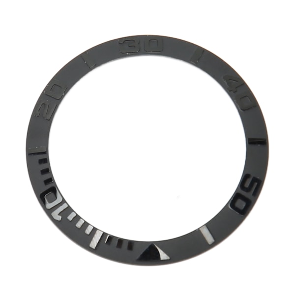 Klocka Bezel Insert 38mm Keramisk Präglad Digital Klocka Bezel Ring Ersättningsdelar för Reparation Kolsvart